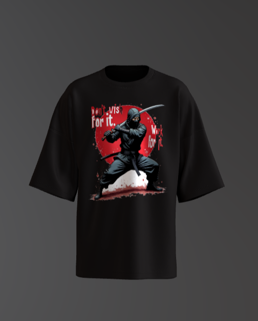 Ninja Worrier Unisex Oversized T-Shirt